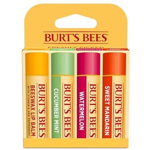Burts Bees Unisex Vers geplukte Vochtinbrengende lippenbalsem 4 x 0,15 oz