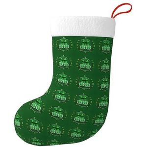 MGGAklp Gelukkig St. Patrick'S Day Print Kerst Kousen Snoep Zakken Voor Familie Vakantie Party Kerstboom Decoraties