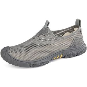 kumosaga Orthopedische zomersandalen for heren, comfortabele, ademende sportsandalen, lichtgewicht mesh-sandalen for heren (Color : Gray-B, Size : EU38)