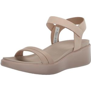 ECCO Flowt Wedge LX Leather Rose Dust Sandalen voor dames, maat 38