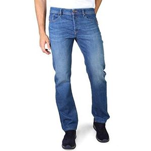 Diesel Waykee L.32 Straight Jeans, W30/L32, herenjeans, blauw (blauw 084Rm),