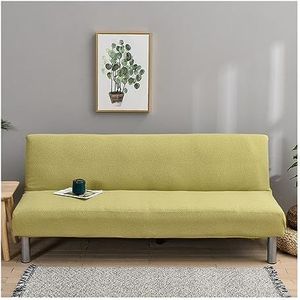 Armloze bankhoes jacquard ontwerp slaapbank met hoge stretch hoes antislip meubelbeschermer met elastische bodem(Color:L)