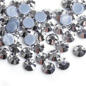 Lavendel Paars/Paars Fluwelen Ijzer Op Steentjes/Hot fix Kristal Steentjes Strass Nail Art Naaien & Stof Decoretie-Zilver Hematiet-Mix ss3-ss30 10gram