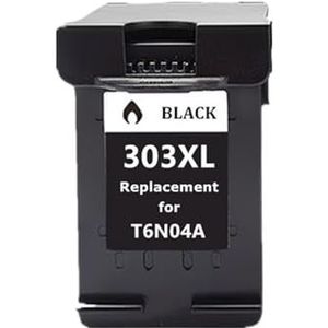 Inktcartridge 303XL Compatibel met E-nvy 6220 6222 6230 6234 6252 6255 7120 7130 7132 7155 printers(1Pack BK)
