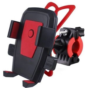 Telefoonhouder Motorfietsen Universele Motorfiets Telefoonhouder Standaard Auto Lock Mobiele Telefoon Houder Motor Stuur Clip Standaard GPS-montagebeugel Gsm Houder Motorfiets (Kleur : Red)