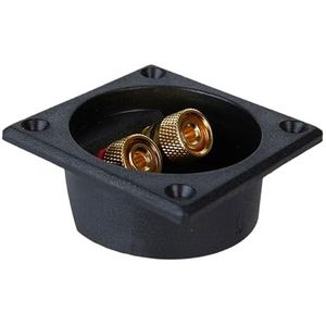 GMBYLBY 2 Manier Lente Geladen Luidsprekers Connectoren Doos ABS Behuizing Voor Subwoofer En Stereos Systemen Spring Clip Banaan Stekkers Terminals