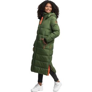 Navahoo Winterjas voor dames, lange winterjas, gewatteerde warme jas, B926, 3XL
