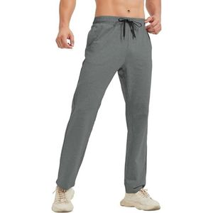 Idtswch - Lange Sportbroek - Donkere Grijs - Katoen - Voor Heren