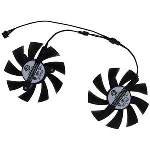 GPU-videokaartventilator grafische koeler 2 stuks/set PLA09215B12H GA92A2H voor ELSA RX 580 8GB RX580 8G 2048SP GDDR5 256bit(GA92A2H)