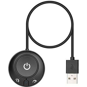 Rii Mouse Jiggler niet detecteerbaar, USB-muisjiggler met aan/uit-schakelaar, drivervrije computermuisbeweging, keuze met twee snelheden, zwart