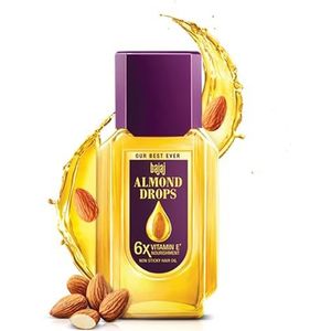 Bajaj Almond Drops Hair Oil (niet klevende amandelhaarolie met vitamine E) 200 ml
