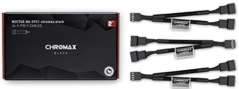 Noctua - NA-SYC1 - Y-kabel - Zwart - 3 x 4-polig voor PWM-ventilatoren
