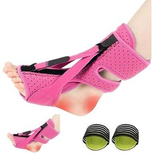 IKIJM Plantaire fasciitis nacht splint: Nachtspalk Fasciitis Enkelvoetbed Mannen en Vrouwen Voet Tendinitis Plantaire fasciitis Platvoet Achillespeesontsteking (roze)