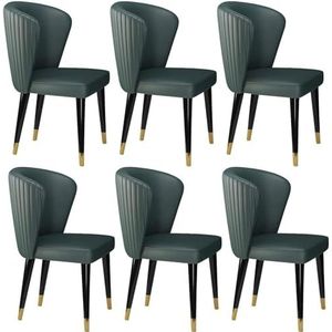 GZDZ Stoelen Gestoffeerde Eetkamerstoelen Set Van 4 Mid Century Moderne Accent Stoelen Woonkamer Gestoffeerd Leuke Zijstoel Elegante Tufted Terug Vanity Stoel Voor Keuken Eetkamer Slaapkamer Woonkamer