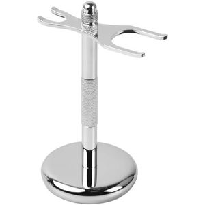 Nivofu Metalen Dual ScheerborstelHouder Anti Roest Duurzaam Scheermes Stand Professioneel Draagbaar Reizen Voor Vader en Man