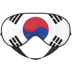 sttung Vlag van de Republiek Korea Print Travel - Friendly Sleep Soft Eye Mask: Compacte, lichtgewicht, verstelbare riem