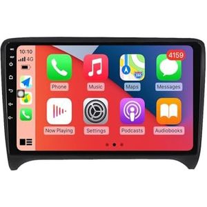 Android 13.0 Radio 2 Din Auto Stereo 9"" Touchscreen Autoradio Voor Audi TT 2006-2012 met Bluetooth/wifi/GPS Navigatie/FM Radio/Stuurwielbediening/AHD Omgekeerd Beeld (Size : M6O0S(6G+128G))