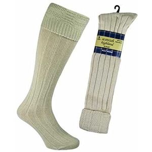 Heren - Kilt Bruiloft Hogmany Sokken - Beige - Wolmix