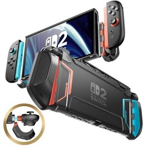 Mumba Hoesje voor Nintendo Switch 2 (2025) [Blade Series] Robuuste Bescherming Dockable TPU-Greep [Snel Los Joy-Con Ontwerp] Accessoires Switch 2 Case voor NS 2 7,9 Inch (Blauw/Rood)