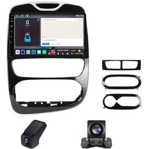 Autoradio 2Din Bluetooth met Carplay en Android Auto,geldt voor Renault Clio 4 BH98 KH98 2012-2016 10 inch met touchscreen stereo auto ondersteunt stuurbediening Achteruitrijcamera(NF-1)