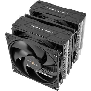 Thermalright Peerless Assassin 120 Black V3 CPU-koeler, 6 heatpipes AGHP-technologie, twee 120 mm PWM-ventilatoren, 2000 omw/min snelheid, voor AM4/AM5/Intel LGA 1851/1700/1150/1151/1200/2011