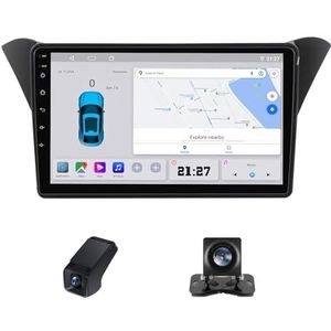 Carplay autoradio 2 Din geldt voor Hyundai Rohens Coupe 2012 met Android Auto Bluetooth 9inch touchscreen autoradio met FM-radio/RDS DSP GPS stuurwielbediening+achteruitrijcamera(C10 Pro)