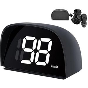 Head Up GPS-display voor auto, HUD sigarettenaansteker/USB, 5 V, nauwkeurige bewaking, snelheid, frontweergave, dual-chip (witte km-oplader)