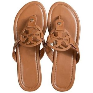 fengqingyunyan0304 Slides, platte Romeinse sandalen voor dames, ademende strandpantoffels met sleehak, voor dames en heren, donkerbruin, 43 EU