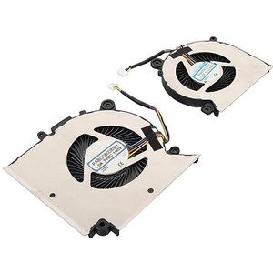 Vervanging Laptop Cooler Fan 4 Pin Power Connector Efficiënte Laptop Cooler Lichtgewicht voor GF66 voor MS 1581 voor MSI (CPU- en GPU-koelventilator)