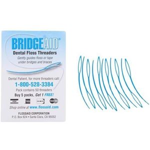 Floss Aid Bridge Aid Threaders 50 verpakkingen van 10 (500)