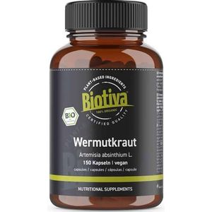 Biotiva - Alsem - Biologische Capsules - 150 stuks - 400mg - Gegarandeerd zonder toevoegingen