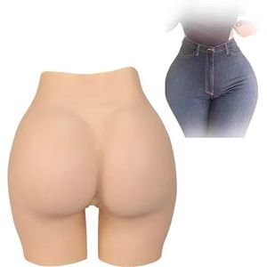 SoTUCR Realistische Siliconen Open Kruis Slipjes Billenverbeteraar Ademende Boxershorts Hoge Elasticiteit Push-Up Slipje voor Vrouwen,Color 3,L