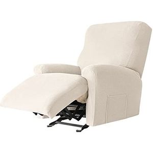 Waterdichte fauteuil bankhoes, stretch relining bankhoes met zak, jacquard 1-zitsbank hoes lekvrij wasbaar(Color:Jade white,Size:2 Seat)