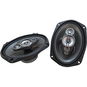 1 paar 6x9 inch 1000W 5-weg auto hifi coaxiale luidspreker met stofkap en audiokabel, deur auto muziek stereo