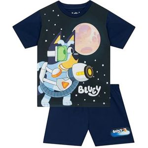 Bluey Pyjama Jongens, Pyjamas Korte Mouwen Bingo, Zomerse Pyjama Met Short, Blauw 98