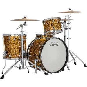 Ludwig Neusonic DOWNBEAT Shell Set A6 Butterscotch Pearl - Drum ketel set