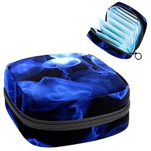 Kwallen, Periode Pouch Draagbaar, Tampon Opbergtas,Tampon Houder voor Portemonnee Vrouwelijke Product Organizer, Meerkleurig, 4.7x6.6x6.6 in/12x17x17 cm