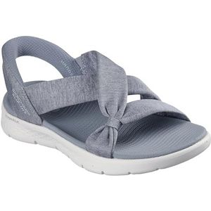 Skechers On-The Go Walk Flex Peyton Handsfree Slip-ins Platte Sandalen voor dames, grijs, 36 EU