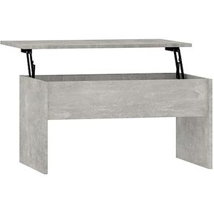 vidaXL Salontafel 80x50,5x41,5 cm bewerkt hout betongrijs