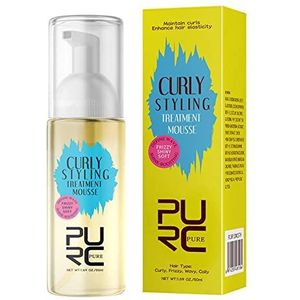 Haarstylingmousseschuim | Haarmousse voor krullen met maximaal 24 uur stylingeffect - Hair Styling Mousse houdt het haar gehydrateerd, gestyled, anti-klittend, anti-kroes Jingling