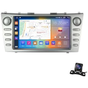 Android 13.0 2 Din Autoradio 10"" Touchscreen Auto Stereo Voor Toyota Camry 2006-2011 Met Draadloze Carplay Android Auto GPS Navigatie AHD Omgekeerd Beeld Stuurwielbediening(Size:P1(1G+16G))