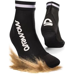 Momevo Beachmates Beachvolleybalsokken, beschermende beachsokken van neopreen en elastaan, ideale bescherming tegen kou en hitte, zwart, 39-40 EU