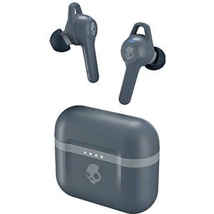 Skullcandy Indy Evo: een Bluetooth-koptelefoon met microfoon, True Wireless, een zweet, water- en stofbestendig ontwerp en een accuduur van 30 uur – Grijs