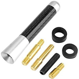 EBTOOLS Autoantenne, korte antenne, universele voertuigmodificatie (zilver)