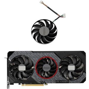 T129215SU T128010SU 7-pins 5600XT RX5700XT voor ASUS voor Radeon RX 5600 5700 XT TUF X3 EVO OC grafische kaart koelventilator(B-Fan)