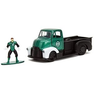 DC Comics 1:32 1952 Chevrolet COE Pickup Die-Cast Car & 1.65"" Green Lantern Figure, Toys for Kids and Adults