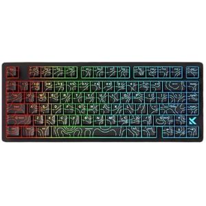 QPSJXN Mchose JET75 Mechanisch toetsenbordkabel, bedraad, RGB aangepaste magnetische schakelaars, 8K polling rate pc-accessoires voor (God-contourlijn)
