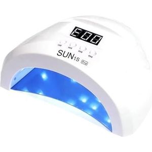 48W UV LED-lamp for nagels, 30 LED's met 4 timers, slimme nageldroger, nagelkunstgereedschap for thuis, manicuresalon