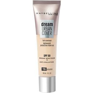 Maybelline New York Dream Urban Cover - teint-perfectionator - UV-bescherming & bescherming tegen vervuiling - Dream Urban Cover - teint: sesam (116) - 30 ml