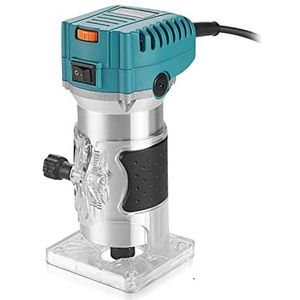 Houtfrees, Elektrische Hout Router Houtbewerking Trimmer Freesmachine Handleiding Hout Frees Power Tool 6.35mm 800W (Color : 6 Gear Blue)